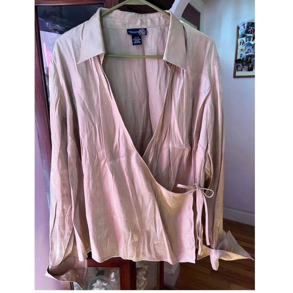 Venezia Jeans Lane Bryant brand Gold blouse size 18/20 used
